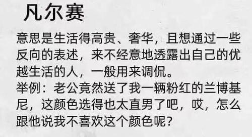 凡尔赛人是形容什么