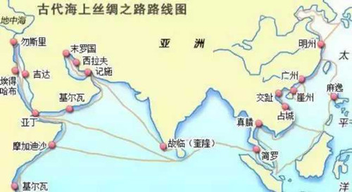 海上丝绸之路的起点和终点都在哪里