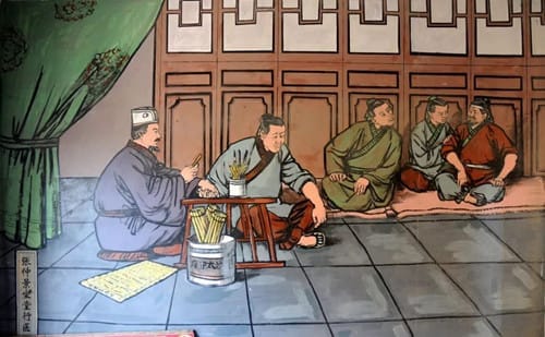 张仲景与坐堂先生的故事