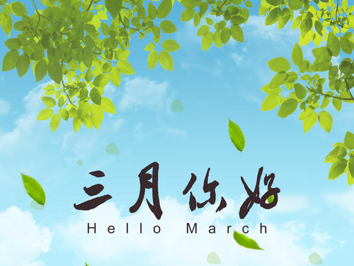 三月你好文案